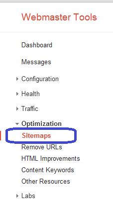 sitemap selection on GWT