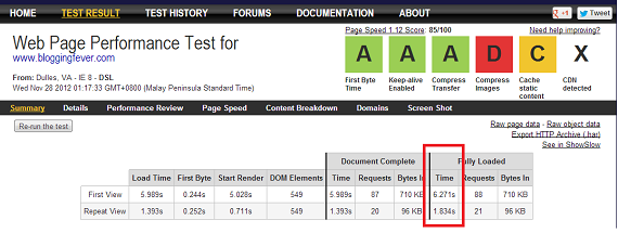 W3 Total Cache - WebPageTest W3 Total Cache - WebPageTest